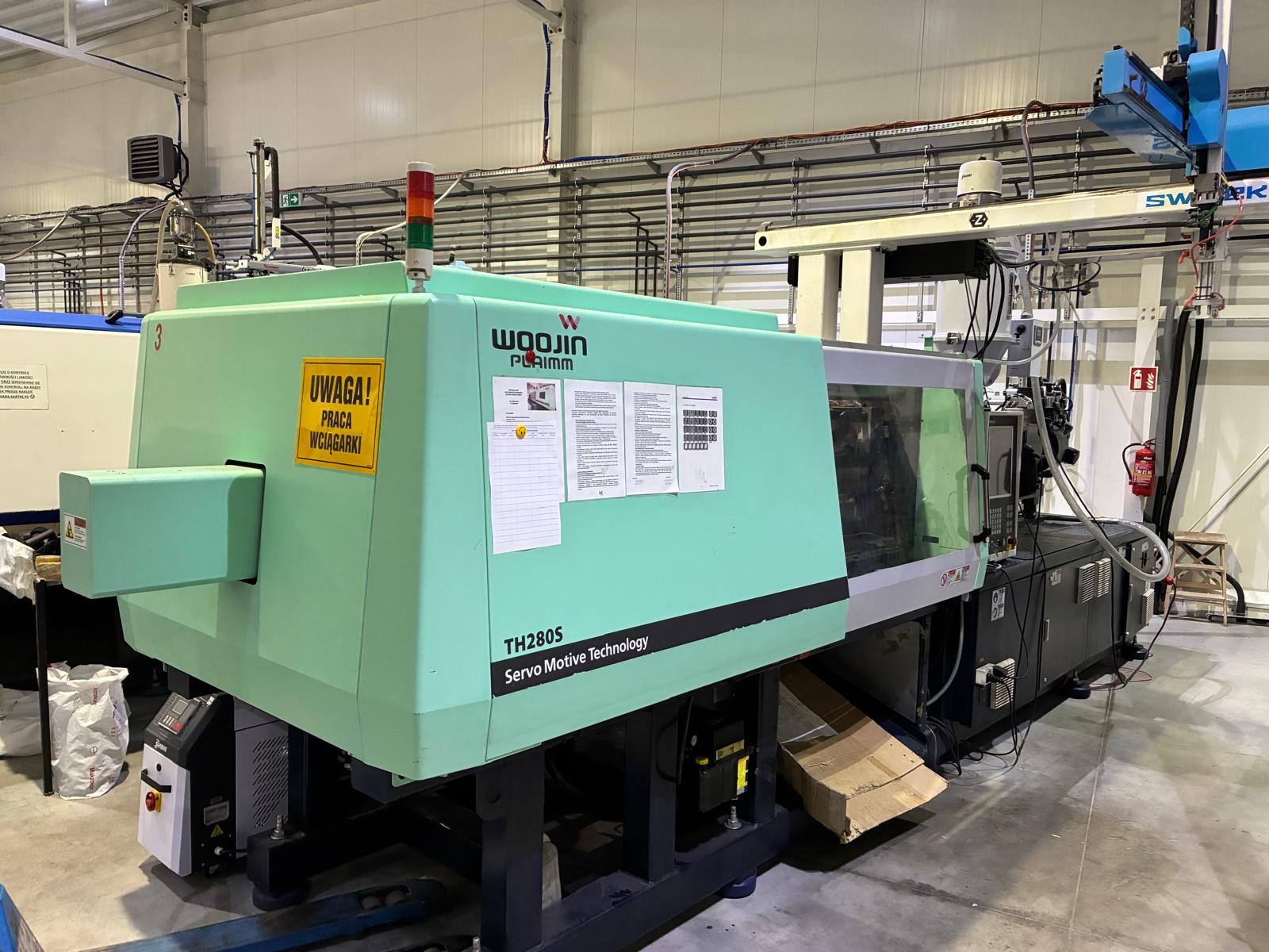 Woojin 280T injection molding machine